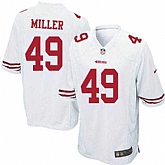 Nike Men & Women & Youth 49ers #49 Miller White Team Color Game Jersey,baseball caps,new era cap wholesale,wholesale hats